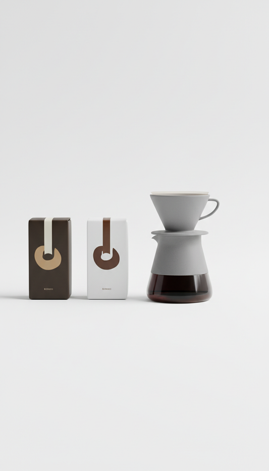 Minimalist Dripper Set Stone Grey